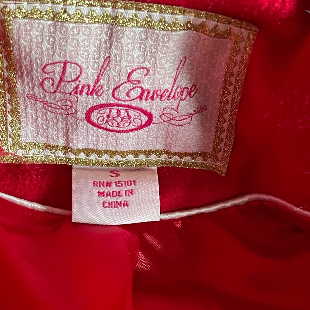 red pea coat